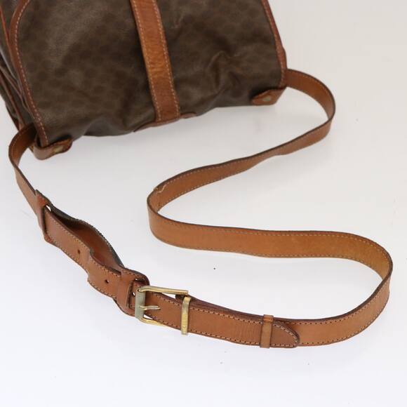 CELINE Macadam Canvas Shoulder Bag Pvc Brown - Picture 7 of 13